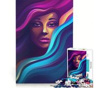 Rompecabezas para Adultos de 1000 Piezas Niña Ola Juegos educativos y Divertidos para Hacer en casa Cada Pieza es única 50x75cm