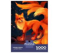 Rompecabezas para Adultos De 1000 Piezas Nine-Tailed Fox Digital Art Rompecabezas para Adultos Juguete Decoración De Pared Decoración del Hogar Regalos para Amigos Y Familiares 52x38cm/1000pcs