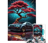 Rompecabezas para Adultos de 1000 Piezas Nissan GTR R Un desafío difícil de completar Juego de ingenio para Mayores de 14 años (38x26cm)