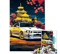 Rompecabezas para Adultos de 1000 Piezas Nissan Silvia Juegos japoneses Divertidos Juguetes adictivos para Cultivar la Paciencia Gran Regalo para Juegos de ensamblaje de Patrones (tamaño 50x75cm)