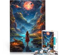 Rompecabezas para Adultos de 1000 Piezas Noche mágica Juguetes educativos de Aprendizaje Juegos Familiares Una Obra de Arte 38x26cm