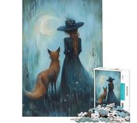 Rompecabezas para Adultos de 1000 Piezas Nocturnal Bond un desafío para la Inteligencia Cerebral Juguetes adictivos Juegos Divertidos Alivio del estrés Regalos para Mujeres y Hombres tamaño 38x52cm