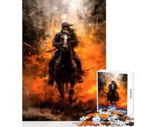 Rompecabezas para Adultos de 1000 Piezas Nomad Knight Juguetes de decoración para el hogar Regalo Divertido Juego Educativo descompresión Intelectual tamaño 38x26cm