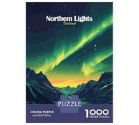 Rompecabezas para Adultos De 1000 Piezas Northern Lights Iceland Rompecabezas para Adultos Juego De Ingenio Desafío Difícil Gran Regalo para Los Amantes De Los Juegos 52x38cm/1000pcs