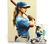 Rompecabezas para Adultos de 1000 Piezas Nos Encanta el béisbol Juego práctico Divertido y humorístico Colección de Artistas de Bellas Artes 50x75cm