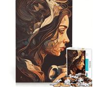 Rompecabezas para Adultos de 1000 Piezas Nos Encanta el café Juegos relajantes reducción del estrés colección de Artistas Bellas Artes 50x75cm