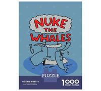 Rompecabezas para Adultos De 1000 Piezas Nuke The Whales Cartoon Rompecabezas Juegos De Relajación Desafío Difícil Reducción del Estrés Regalos 70x50cm/1000pcs