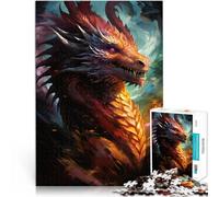 Rompecabezas para Adultos de 1000 Piezas Obra de Arte del dragón Hecho de Papel,para Mayores de 14 años Rompecabezas Buen Regalo。tamaño:26x38cm/10.24x14.96pulgada