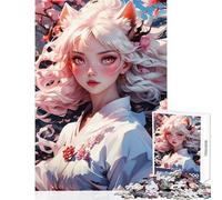 Rompecabezas para Adultos de 1000 Piezas Obra Maestra de la Diosa Zorro decoración del hogar Juguetes Obra de Arte Regalo Juego Imposible Cada Pieza es única Tamaño: 38x26cm