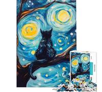Rompecabezas para Adultos de 1000 Piezas Observador de Estrellas bigotudo Juguetes educativos Juego Educativo desafío difícil Regalos de cumpleaños (tamaño 75x50cm)