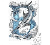 Rompecabezas para Adultos De 1000 Piezas Ocean Life Art Print-8 Rompecabezas para Adolescentes Juego De Ingenio Decoración del Hogar Actividades Divertidas En Casa, 38x26cm/1000pcs