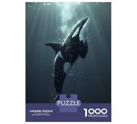Rompecabezas para Adultos De 1000 Piezas Ocean Orca Whale Killer Rompecabezas para Adultos Juego De Ingenio Decoración De Pared Regalos para Amigos Y Familiares 38x26cm/1000pcs