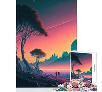 Rompecabezas para Adultos de 1000 Piezas Oda al Romanticismo Juguetes DIY Obra de Arte Regalo para Juego Educativo Mejorar el Amor en Pareja Tamaño 38x52cm
