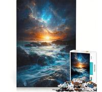 Rompecabezas para Adultos de 1000 Piezas, Odisea Azul, decoración de Pared, Ideal para Pasar el Tiempo en casa, Hermoso diseño, 50x75cm