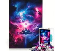 Rompecabezas para Adultos de 1000 Piezas: Odisea de la Nave Espacial cósmica, Juego Educativo, para Relajarse intelectualmente, Regalo de cumpleaños 38x26cm