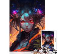 Rompecabezas para Adultos de 1000 Piezas Oiran Manga Girl V Juguete para decoración de Pared Regalos de cumpleaños Juego Imposible difícil y desafiante tamaño 38x26cm