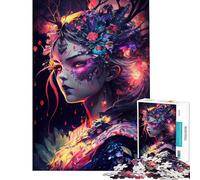 Rompecabezas para Adultos de 1000 Piezas Oiran Manga Girl V Rompecabezas para Adultos Juego Familiar Una Obra de Arte Gran Regalo para los Amantes de los Videojuegos (Tamaño 38x26cm)