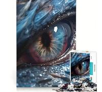 Rompecabezas para Adultos de 1000 Piezas, Ojo de Dragón Azul, Juguetes para armar, Mejora la Memoria, Regalo Ideal para Toda la Familia 38x52cm