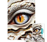 Rompecabezas para Adultos de 1000 Piezas Ojo de dragón Juego Familiar de Primer Plano Juguetes educativos Gran Regalo para Juegos Vacaciones en casa Matar el Tiempo (tamaño 38x52cm)