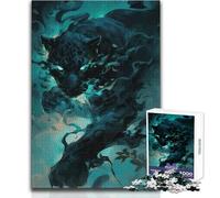 Rompecabezas para Adultos de 1000 Piezas, Ojos de Pantera, un pasatiempo Tranquilo y satisfactorio, Juguete de Corte de precisión Entrelazado, tamaño 38x26cm