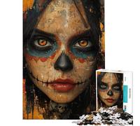 Rompecabezas para Adultos de 1000 Piezas Ojos Marrones de los Muertos para Adultos Juegos relajantes para Mejorar la Memoria cumpleaños y Navidad (tamaño 38x26cm)