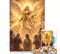 Rompecabezas para Adultos de 1000 Piezas Oración al Arcángel Gabriel Juguetes para armar interacción Entre Padres e Hijos cumpleaños y Navidad 38x26cm