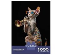 Rompecabezas para Adultos De 1000 Piezas Oriental Shorthair Trumpet Rompecabezas para Adultos Juguete Decoración De Pared Corte De Precisión 70x50cm/1000pcs