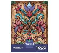 Rompecabezas para Adultos De 1000 Piezas Ornate Floral Wood Carving Rompecabezas para Adultos Juguetes Antiestrés Mejora La Memoria Oferta como Regalo para Toda La Familia 52x38cm/1000pcs