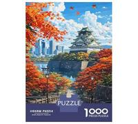 Rompecabezas para Adultos De 1000 Piezas Osaka Castle in Autumn Rompecabezas para Adultos Juguetes Antiestrés Análisis Y Lógica Oferta como Regalos para Toda La Familia 70x50cm/1000pcs