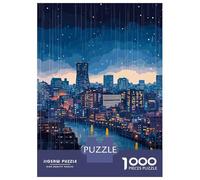 Rompecabezas para Adultos De 1000 Piezas Osaka Japan Rainy Night Cityscape Rompecabezas Juegos Familiares Pero Divertidos Y Humorísticos Cumpleaños 38x26cm/1000pcs