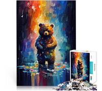 Rompecabezas para Adultos de 1000 Piezas Oso Emocional Juguetes adictivos Que desafían la Inteligencia Cerebral Gran Regalo 75x50cm