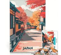 Rompecabezas para Adultos de 1000 Piezas: Otoño en Japón Juegos relajantes, decoración Perfecta, cumpleaños y Navidad 50x75cm