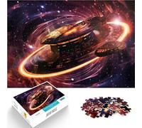 Rompecabezas para Adultos de 1000 Piezas OVNI Extraterrestre Juguete de desafío de Juego Educativo Decoración del hogar 52x38cm