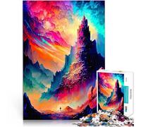 Rompecabezas para Adultos de 1000 Piezas Paisaje Colorido Entrena tu Cerebro y Tus Manos Cada Pieza es única: un desafiante y Divertido Juego Familiar 38x52cm