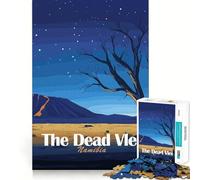 Rompecabezas para Adultos de 1000 Piezas Paisaje de Namibia, The Dead Vlei, Corte Premium, lógica Divertida, Juguete fácil de Usar, Arte de Pared navideño (50x75cm)