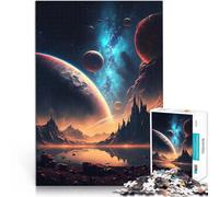 Rompecabezas para Adultos de 1000 Piezas Paisaje del Amanecer del Cosmos Juego práctico Cada Pieza es única: un desafiante y Divertido Juego Familiar 38x26cm