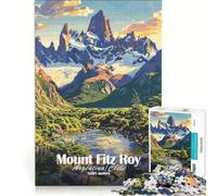 Rompecabezas para Adultos de 1000 Piezas Paisaje del Monte Fitz Roy, Juegos relajantes, ejercita tu Cerebro y Tus Manos, cumpleaños y Navidad 38x26cm