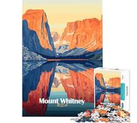 Rompecabezas para Adultos de 1000 Piezas Paisaje del Monte Whitney Juguetes educativos para Aprender y Jugar en Familia Regalos Divertidos tamaño 38x26cm