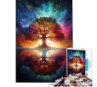 Rompecabezas para Adultos de 1000 Piezas Paisaje Espacial fantástico desafiante de completar difícil Juego práctico Adecuado para Personas de 14 años en adelante 50x75cm