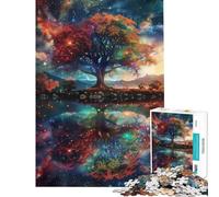 Rompecabezas para Adultos de 1000 Piezas Paisaje Espacial fantástico Juego Familiar una Obra de Arte un Gran Regalo para los Amantes de los Juegos (tamaño 38x52cm)