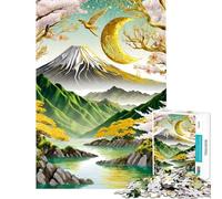 Rompecabezas para Adultos de 1000 Piezas Paisaje Kintsugi Juegos relajantes dificultad Alta Regalos para Amigos y Familiares (tamaño 38x26cm)