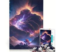 Rompecabezas para Adultos de 1000 Piezas Paisaje Nocturno de Nebulosa Juegos educativos para la diversión Familiar colección de Artistas Bellas Artes 38x26cm