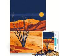Rompecabezas para Adultos de 1000 Piezas Paisaje Nocturno del Desierto del Valle de la Muerte Ideal para Recortar,Decorar,un Reto Mental,un Regalo para Pasar el rato, cumpleaños