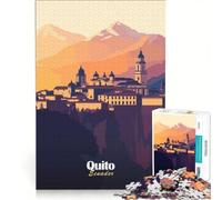 Rompecabezas para Adultos de 1000 Piezas Paisaje Urbano de Quito decoración de Pared decoración Perfecta cumpleaños 50x75cm