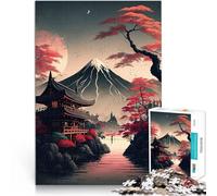 Rompecabezas para Adultos de 1000 Piezas Paisajes japoneses Juguete Educativo de Aprendizaje Toda la Familia. 75x50cm