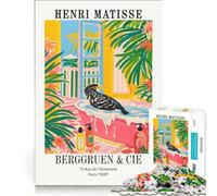 Rompecabezas para Adultos de 1000 Piezas Pájaro en la bañera Obra de Henri Matisse Juego Familiar antiestrés cumpleaños y Navidad 38x52cm