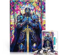 Rompecabezas para Adultos de 1000 Piezas Paladín en su Poder Desafío difícil para aliviar el estrés Regalo de cumpleaños 75x50cm