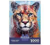 Rompecabezas para Adultos De 1000 Piezas Palette Puma Painting Rompecabezas Juego Práctico Análisis Y Lógica Interacción Entre Padres E Hijos 70x50cm/1000pcs