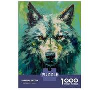 Rompecabezas para Adultos De 1000 Piezas Palette Wolf Painting Rompecabezas Antiestrés Juguetes Divertidos Y Humorísticos Actividades Divertidas En Casa, 38x26cm/1000pcs