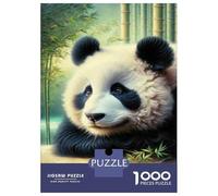 Rompecabezas para Adultos De 1000 Piezas Panda Bamboo Wall Art Print Rompecabezas para Adultos Juguetes Antiestrés Mejora La Memoria Oferta como Regalo para Toda La Familia 70x50cm/1000pcs